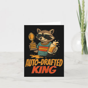 Auto-drafted King Lazy Fantasy Football Winner Rac Card