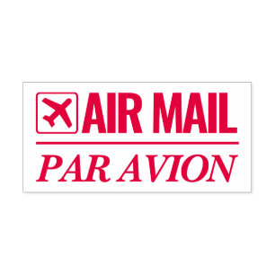 Auto-encreur Air Mail / Par Avion auto-encre tampon