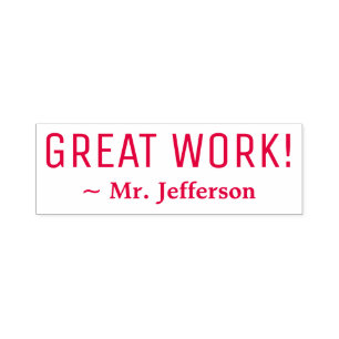 Auto-encreur Motivant "GRAND TRAVAIL !" Marquage du tampon en c