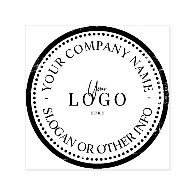 Auto-encreur Personnalisé Votre propre logo d'entreprise tampon (Design)