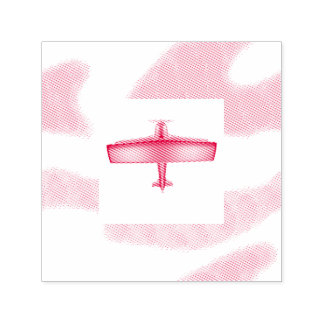 Auto-encreur Red Plane Aviation Sky Auto-Intendance Tampon en c