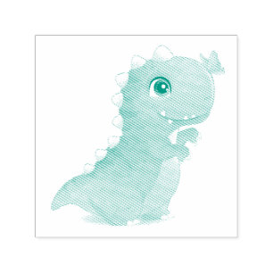 AUTO-ENCREUR TAMPON AUTO-ENCREUR: DINOSAUR BÉBÉ