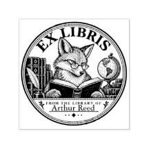 Tampon de bibliothèque personnalisé Ex Libris avec