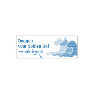 Auto-encreur Tampon de chien avec adresse Web
