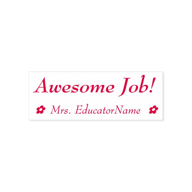 Auto-encreur Tampon en caoutchouc pour assistant d'enseignement (Design)