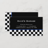 Auto Garage Business Card Racing Blue (Front/Back)