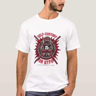 Auto-garde ou GTFO - T-Shirt Bitcoin