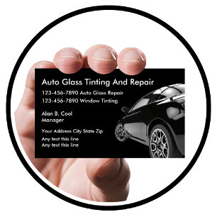 Auto Glass Business Cards