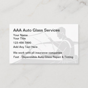 Auto Glass Repair Business Card