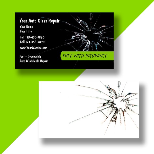 Auto Glass Repair New Business Card (Creator Uploaded)