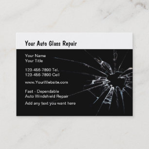 Auto Glass Repair New Business Card