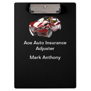 Auto Insurance Claims Adjuster Clipboard