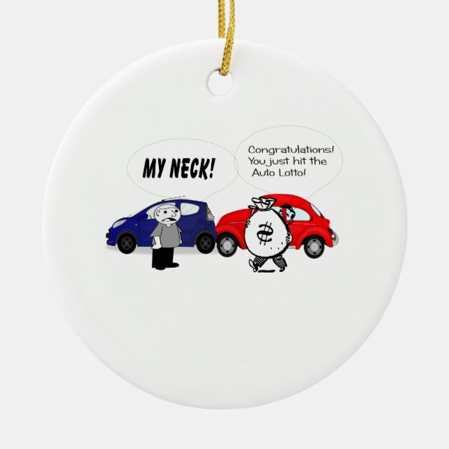 Auto Lotto Ornament (Front)