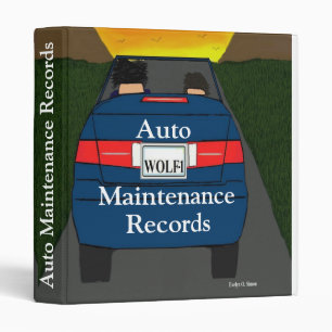 Auto Maintenance Records Avery Binder
