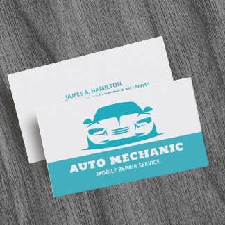 Auto Mechanic Automotive Repair Service Business Card
