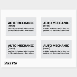 Auto Mechanic Funny Definition Gift Sticker