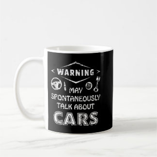 Auto Mechanic Gift Warning May Spontaneously Talk Coffee Mug