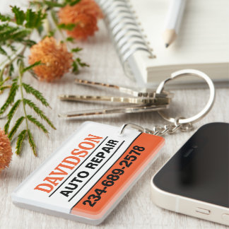 Auto Mechanic Repair and Maintenance Keychain