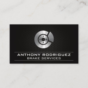 Auto Mechanic   Rotor Icon Business Card