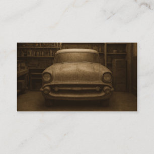 Auto Mechanic Technician Repair Shop Vintage Car Business Card