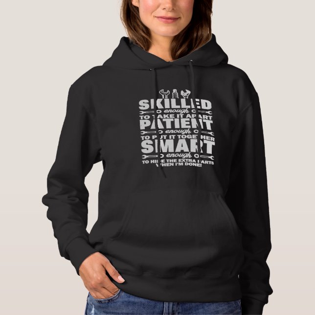 Auto Mechanics Definition  For Profession Worker  Hoodie (Front)