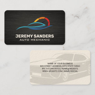 Auto Parts and Car Care   Mechanic Business Card