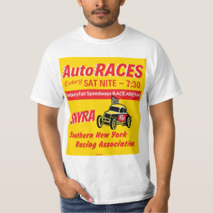 AUTO RACES! Danbury Fair Speedways RACEARENA Logo T-Shirt