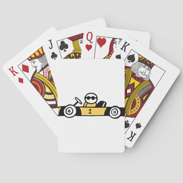 Auto Racing, Car Racing Playing Cards (Back)
