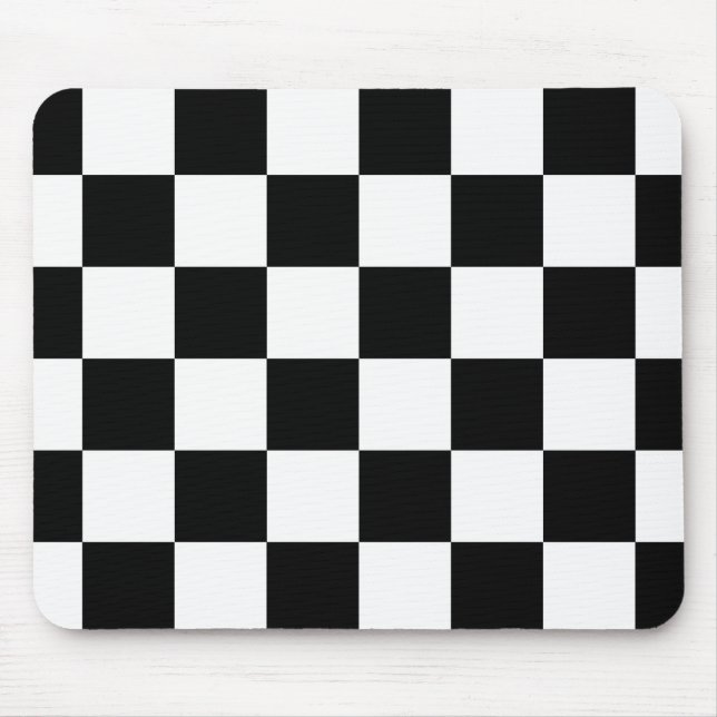 Auto Racing Chequered  Chequered Flag Mouse Pad (Front)
