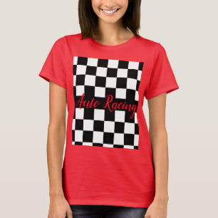 Auto Racing Chequered Racing T-Shirt