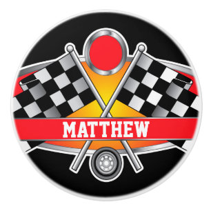 Auto Racing Drawer Knobs