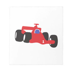 Auto Racing illustration printed on t-shirts Notepad