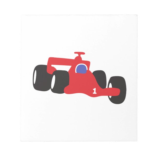 Auto Racing  illustration printed on t-shirts Notepad (Front)