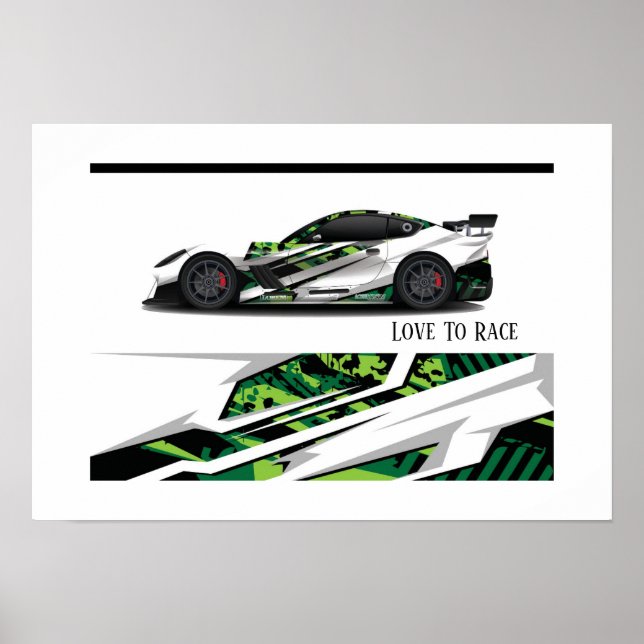 Auto Racing Poster (Front)