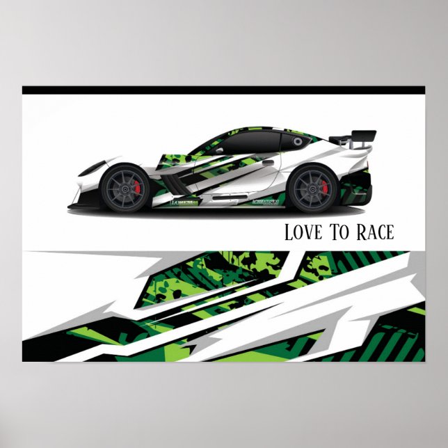 Auto Racing Poster (Front)