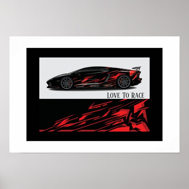 Auto Racing Poster (Front)