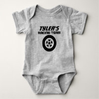 Auto racing theme baby romper bodysuit for boy