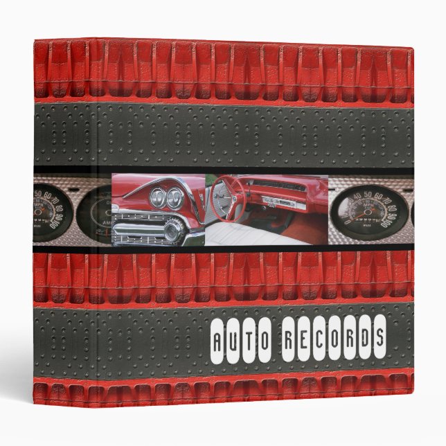Auto Records Avery Binder (Front/Spine)