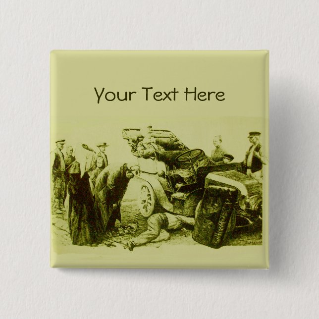 AUTO REPAIR - AUTOMOTIVE 2 INCH SQUARE BUTTON (Front)