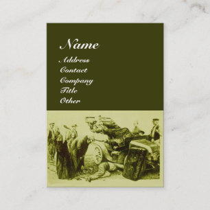 AUTO REPAIR- AUTOMOTIVE ,green red Business Card