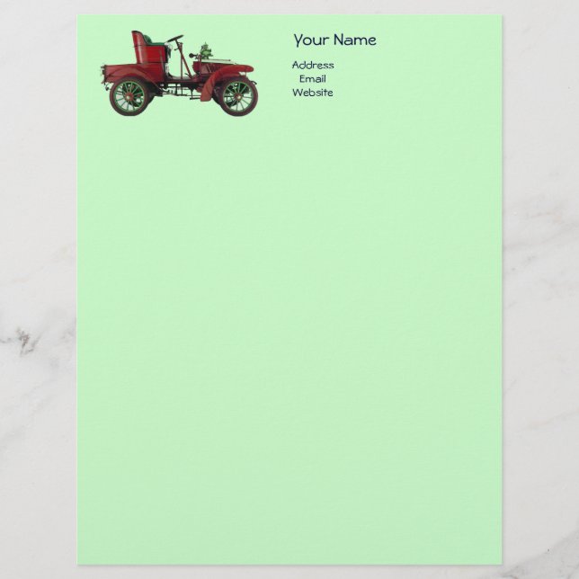 AUTO REPAIR- AUTOMOTIVE LETTERHEAD (Front)