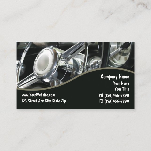 Auto Repair Business Cards (Front)