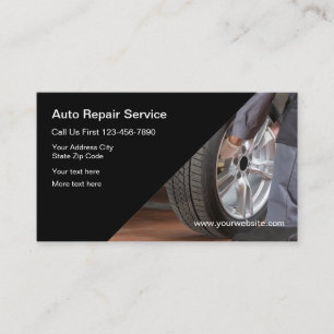 Auto Repair Car Care Business Cards