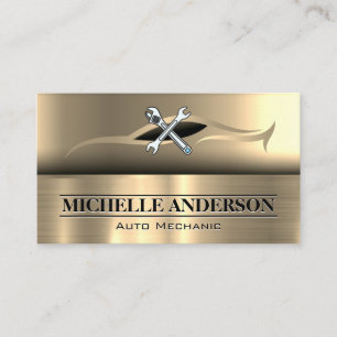 Auto Repair Mechanic Wrenches Business Card