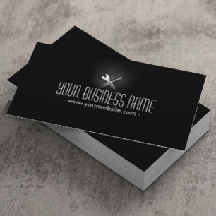 Auto Repair Plain Dark Professional Business Card