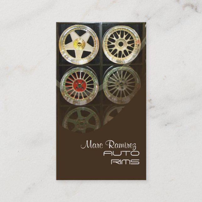 AUTO RIMS, cartes de visite PHOTO (Devant)