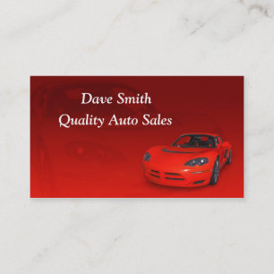 Auto Sales and Service Business Card