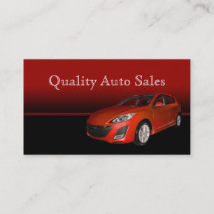 Auto Sales and Service Business Card