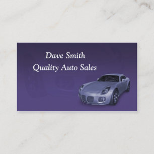 Auto Sales and Service Business Card
