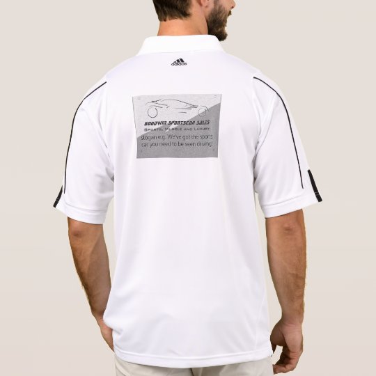 Auto Sales - faux metal, silver auto Showroom Polo Shirt